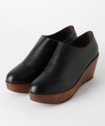 Another Edition | ウッドウェッジソールブーティ（ブラック）/AEBFC WD WDG BTE75(ブーティ)