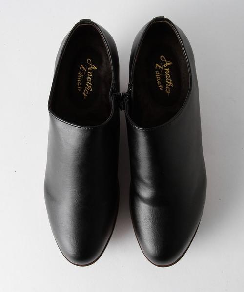 Another Edition（アナザーエディション）の「ウッドウェッジソールブーティ（ブラック）/AEBFC WD WDG BTE75（ブーティ・レディース・ブラック・LARGE/MEDIUM/SMALL）」の2枚目の写真