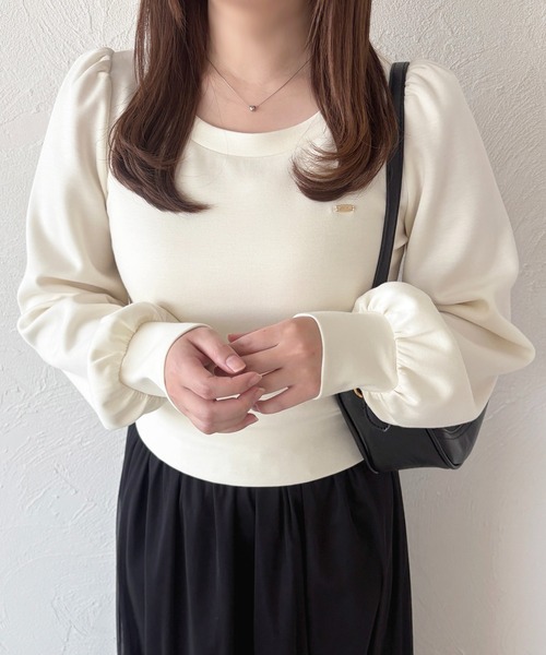 apres jour(アプレジュール)の「チャーム付きスウェット(スウェット・レディース・アイボリー/チャコールグレー・フリー/X-LARGE)」の7枚目の写真