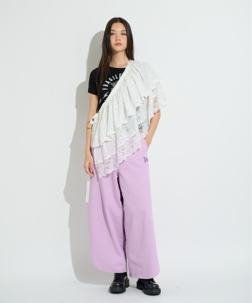 ANNA SUI NYC（アナ スイ エヌ ワイ シー）の「アシメレーススカート（スカート・レディース・ホワイト/ラベンダー/ブラック・FREE）」の12枚目の写真