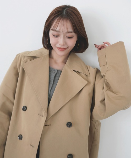 LIAN（リアン）の「【mayu × LIAN】ハーフトレンチコート（トレンチコート・レディース・ブラック/ベージュ・FREE）」の22枚目の写真