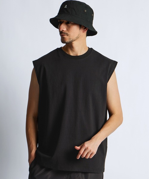LANVIN en Bleu(ランバンオンブルー)の「8オンス ノースリーブ Tシャツ(Tシャツ/カットソー・メンズ・オフホワイト/ブルーグレー/ブラック/ネイビー・52/50/48/46)」の13枚目の写真