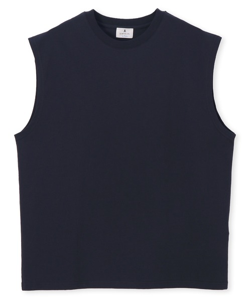 LANVIN en Bleu(ランバンオンブルー)の「8オンス ノースリーブ Tシャツ(Tシャツ/カットソー・メンズ・オフホワイト/ブルーグレー/ブラック/ネイビー・52/50/48/46)」の21枚目の写真