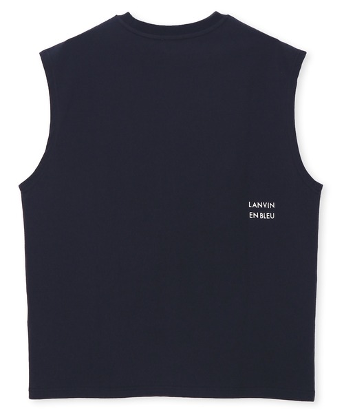 LANVIN en Bleu(ランバンオンブルー)の「8オンス ノースリーブ Tシャツ(Tシャツ/カットソー・メンズ・オフホワイト/ブルーグレー/ブラック/ネイビー・52/50/48/46)」の17枚目の写真