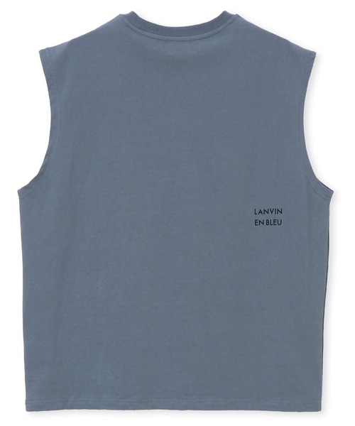 LANVIN en Bleu(ランバンオンブルー)の「8オンス ノースリーブ Tシャツ(Tシャツ/カットソー・メンズ・オフホワイト/ブルーグレー/ブラック/ネイビー・52/50/48/46)」の20枚目の写真