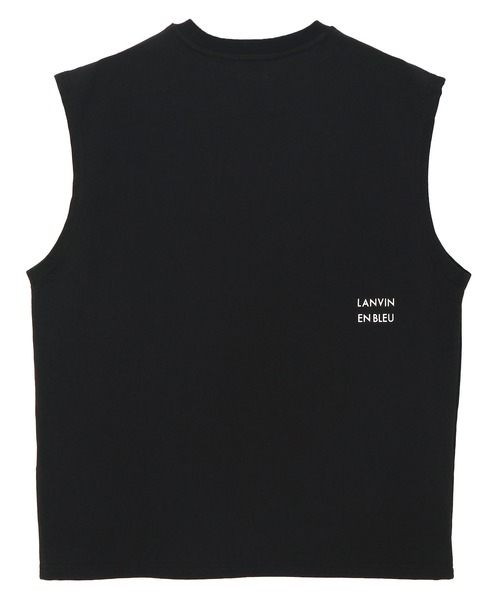 LANVIN en Bleu(ランバンオンブルー)の「8オンス ノースリーブ Tシャツ(Tシャツ/カットソー・メンズ・オフホワイト/ブルーグレー/ブラック/ネイビー・52/50/48/46)」の19枚目の写真