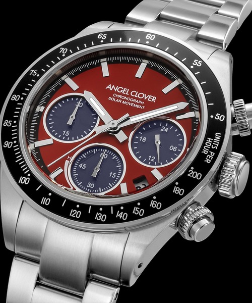 ANGELCLOVER（エンジェルクローバー）の「Angel Clover/エンジェルクローバー タイムクラフトソーラー 腕時計 ACL-TCS40SRE メンズ（アナログ腕時計・メンズ・レッド・FREE）」の2枚目の写真