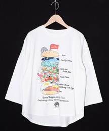 ScoLar（スカラー）の「161621：スカラーバーガータウン柄Tシャツ（Tシャツ/カットソー）」