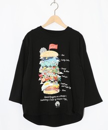 ScoLar（スカラー）の「161621：スカラーバーガータウン柄Tシャツ（Tシャツ/カットソー）」