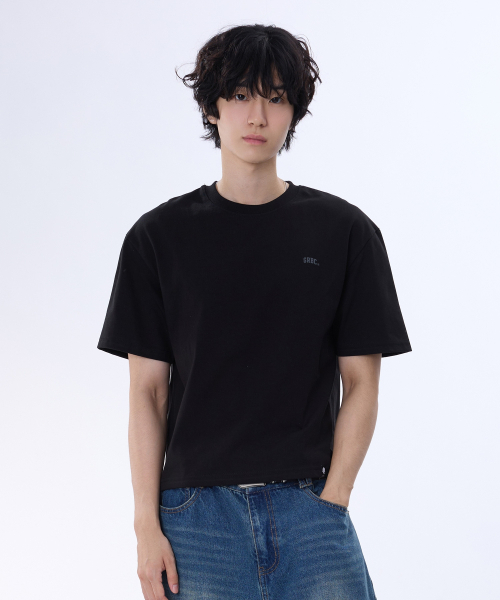 GHOST REPUBLIC(ゴーストリパブリック)の「CPダブル生地エッセンシャルオーバーサイズクロップ半袖Tシャツ4カラーGT-379(Tシャツ/カットソー・メンズ・ホワイト/グレー/ブラック/チャコール・MEDIUM/LARGE/X-LARGE)」の9枚目の写真