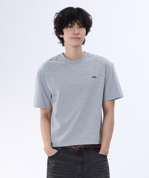 GHOST REPUBLIC(ゴーストリパブリック)の「CPダブル生地エッセンシャルオーバーサイズクロップ半袖Tシャツ4カラーGT-379(Tシャツ/カットソー・メンズ・ホワイト/グレー/ブラック/チャコール・MEDIUM/LARGE/X-LARGE)」の10枚目の写真
