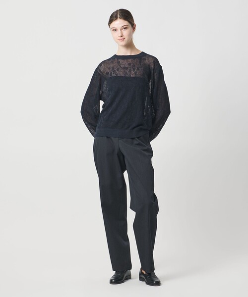 LOEFF(ロエフ)の「<LOEFF>ピンポンツリースポンジ メッシュ プルオーバー UNISEX(ニット/セーター・レディース・モカ/ネイビー・0/1/2)」の10枚目の写真