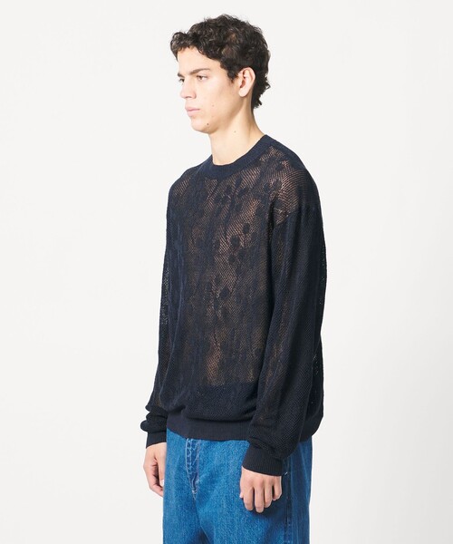 LOEFF(ロエフ)の「<LOEFF>ピンポンツリースポンジ メッシュ プルオーバー UNISEX(ニット/セーター・レディース・モカ/ネイビー・0/1/2)」の12枚目の写真