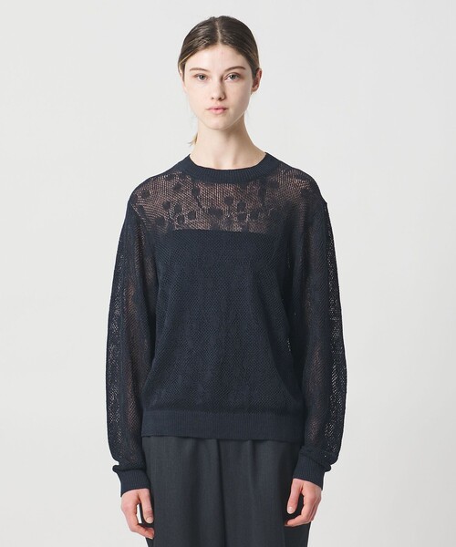 LOEFF(ロエフ)の「<LOEFF>ピンポンツリースポンジ メッシュ プルオーバー UNISEX(ニット/セーター・レディース・モカ/ネイビー・0/1/2)」の15枚目の写真