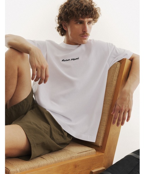 Maison Kitsune（メゾンキツネ）の「MAISON KITSUNE PARIS COMFORT TEE-SHIRT（Tシャツ/カットソー・メンズ・ブラック/ベージュ・S/XS/XL/L/M）」の14枚目の写真