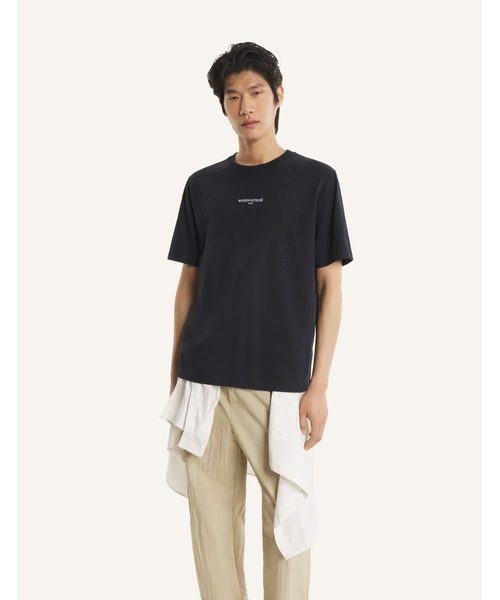 Maison Kitsune（メゾンキツネ）の「MAISON KITSUNE PARIS COMFORT TEE-SHIRT（Tシャツ/カットソー・メンズ・ブラック/ベージュ・S/XS/XL/L/M）」の7枚目の写真