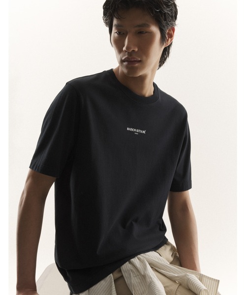 Maison Kitsune（メゾンキツネ）の「MAISON KITSUNE PARIS COMFORT TEE-SHIRT（Tシャツ/カットソー・メンズ・ブラック/ベージュ・S/XS/XL/L/M）」の8枚目の写真