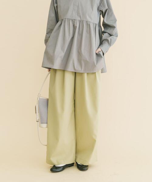 ITEMS URBANRESEARCH（アイテムズ アーバンリサーチ）の「『イージーケア/速乾/UVカット』強撚イージーパンツ（その他パンツ・レディース・カーキ/チャコールグレー/ベージュ系その他・FREE）」の3枚目の写真