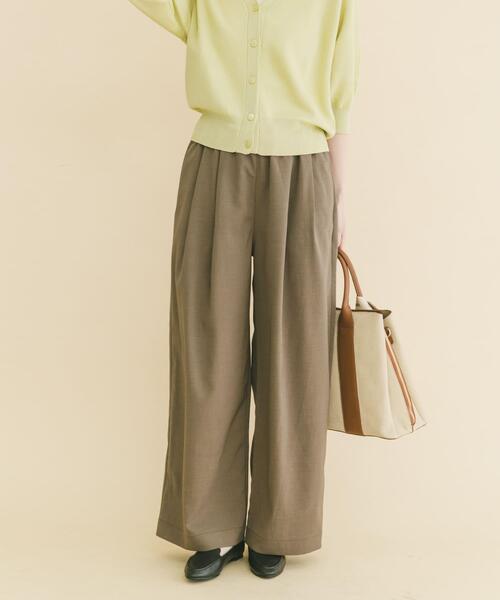 ITEMS URBANRESEARCH（アイテムズ アーバンリサーチ）の「『イージーケア/速乾/UVカット』強撚イージーパンツ（その他パンツ・レディース・カーキ/チャコールグレー/ベージュ系その他・FREE）」の5枚目の写真