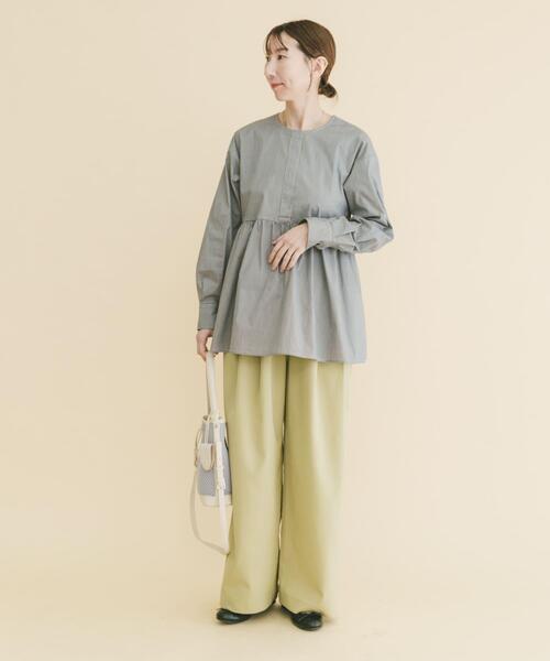 ITEMS URBANRESEARCH（アイテムズ アーバンリサーチ）の「『イージーケア/速乾/UVカット』強撚イージーパンツ（その他パンツ・レディース・カーキ/チャコールグレー/ベージュ系その他・FREE）」の13枚目の写真