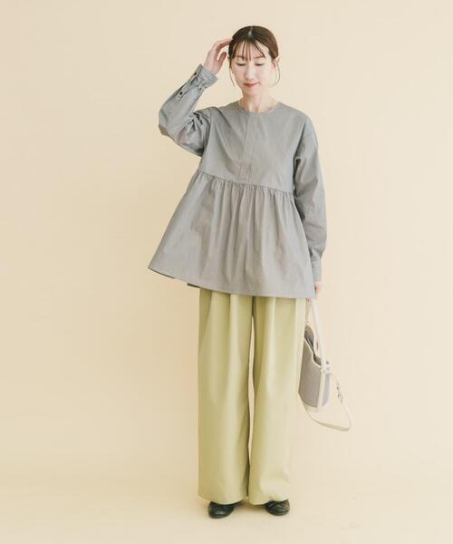 ITEMS URBANRESEARCH（アイテムズ アーバンリサーチ）の「『イージーケア/速乾/UVカット』強撚イージーパンツ（その他パンツ・レディース・カーキ/チャコールグレー/ベージュ系その他・FREE）」の14枚目の写真