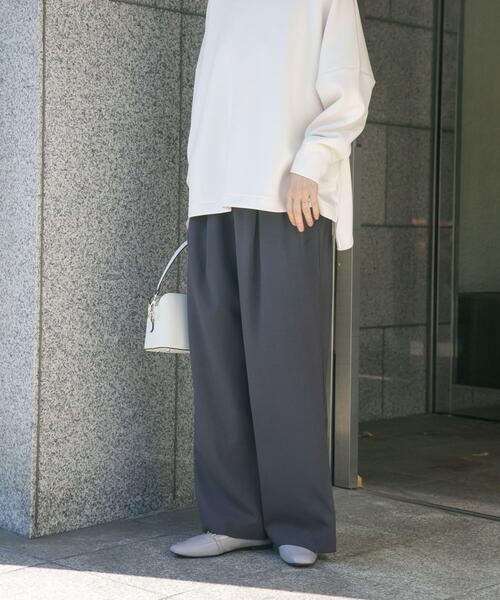 ITEMS URBANRESEARCH（アイテムズ アーバンリサーチ）の「『イージーケア/速乾/UVカット』強撚イージーパンツ（その他パンツ・レディース・カーキ/チャコールグレー/ベージュ系その他・FREE）」の18枚目の写真