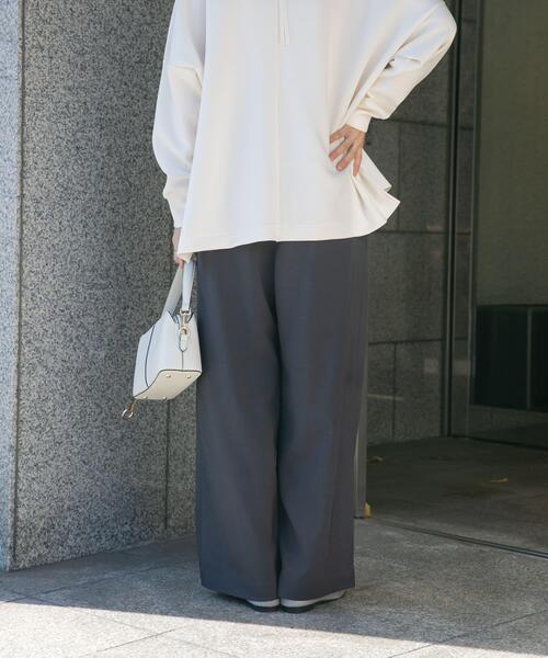 ITEMS URBANRESEARCH（アイテムズ アーバンリサーチ）の「『イージーケア/速乾/UVカット』強撚イージーパンツ（その他パンツ・レディース・カーキ/チャコールグレー/ベージュ系その他・FREE）」の19枚目の写真