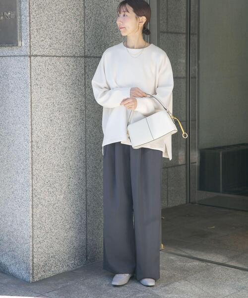 ITEMS URBANRESEARCH（アイテムズ アーバンリサーチ）の「『イージーケア/速乾/UVカット』強撚イージーパンツ（その他パンツ・レディース・カーキ/チャコールグレー/ベージュ系その他・FREE）」の21枚目の写真