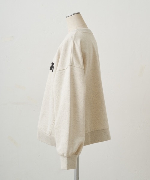 PUAL CE CIN（ピュアルセシン）の「レイヤード風スウェット（Tシャツ/カットソー・レディース・ネイビー/オートミール・FREE）」の12枚目の写真