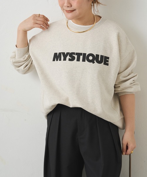 PUAL CE CIN（ピュアルセシン）の「レイヤード風スウェット（Tシャツ/カットソー・レディース・ネイビー/オートミール・FREE）」の17枚目の写真