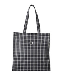 ファスナーロゴチェックトートBAG