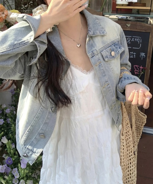 yuue' ( wear )(ユーイ)の「レースティアードロングキャミワンピース(ワンピース・レディース・ブラック/ホワイト・FREE)」の16枚目の写真