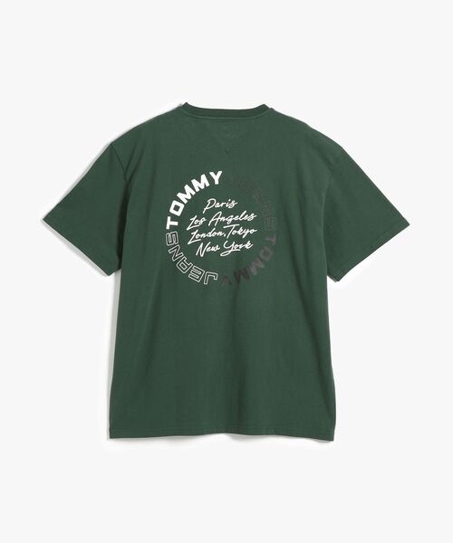 tommy jeans(トミー ジーンズ)の「サインサークルリラックスショートスリーブTシャツ(Tシャツ/カットソー・メンズ・ホワイト/グリーン/マルチ/グレー・LARGE/X-LARGE/MEDIUM/X-SMALL/SMALL)」の14枚目の写真