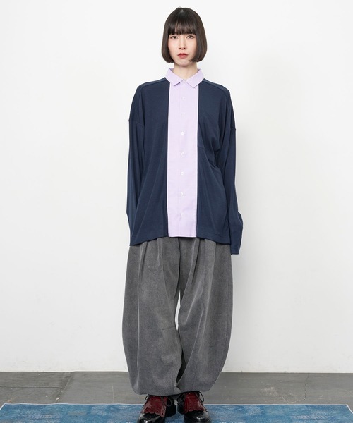 Nora Lily(ノラリリー)の「【Nora Lily】Tuck Washed Denim Barrel Pants(デニムパンツ・メンズ・インディゴブルー/ブラック・FREE)」の16枚目の写真