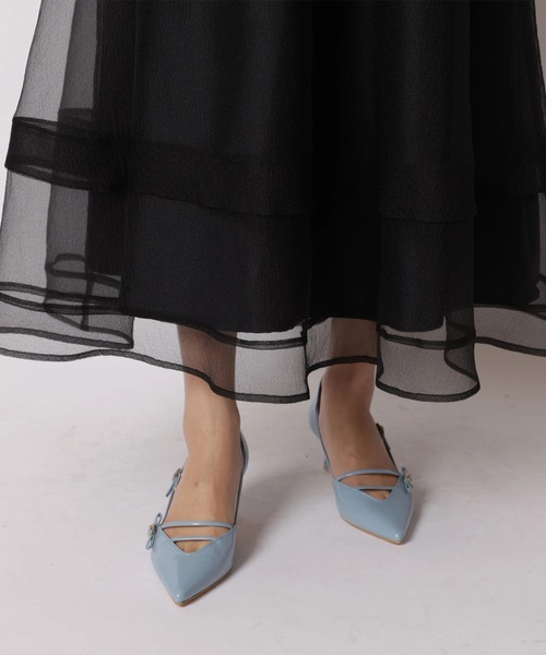 JUSGLITTY（ジャスグリッティー）の「シアーラインスカート（スカート・レディース・オフホワイト/ブラック・2/1/0）」の15枚目の写真