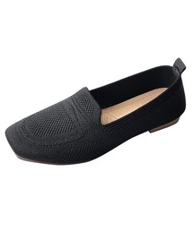 JELLY BEANS | ローファー風ニットパンプス (194-61052)JELLY BEANS(ジェリービーンズ)(パンプス)