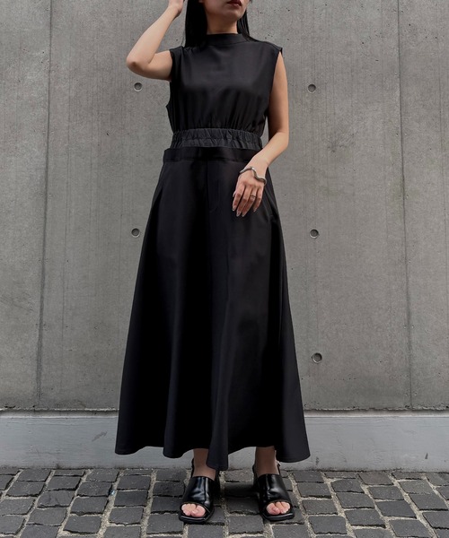 セール】【&g'aime 】ダブルウエストワンピース Double-Waist Dress