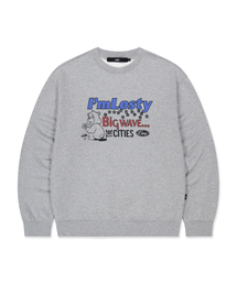 LMC( )��LOSTY SWEATSHIRT heather gray(�X�E�F�b�g)