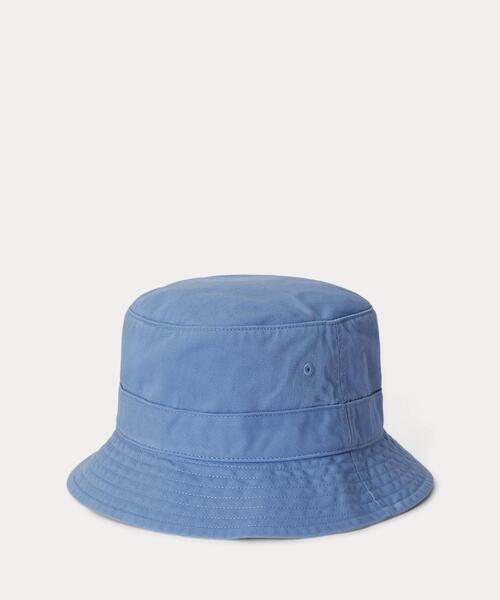 POLO RALPH LAUREN（ポロ ラルフ ローレン）の「コットン バケット ハット（ハット・メンズ・ブルー系2・L/XL/S/M）」の5枚目の写真