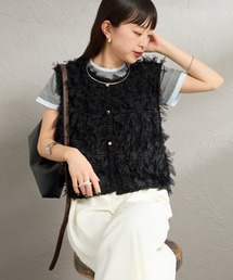 MAISON DE L'ALLURE（メゾンドゥラリュール）の「[MAISON DE L'ALLURE/メゾンドゥラリュール] マルチWAYリボンチュールベスト（ベスト）」