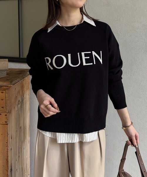 Thevon(ゼボン)の「ROUENロゴニットプルオーバー(ニット/セーター・レディース・ライトグレー/イエロー/オフホワイト/ブラック・FREE)」の15枚目の写真