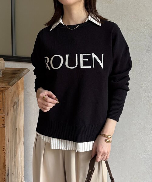 Thevon(ゼボン)の「ROUENロゴニットプルオーバー(ニット/セーター・レディース・ライトグレー/イエロー/オフホワイト/ブラック・FREE)」の18枚目の写真
