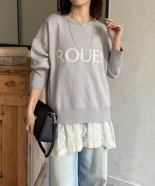 Thevon(ゼボン)の「ROUENロゴニットプルオーバー(ニット/セーター・レディース・ライトグレー/イエロー/オフホワイト/ブラック・FREE)」の21枚目の写真