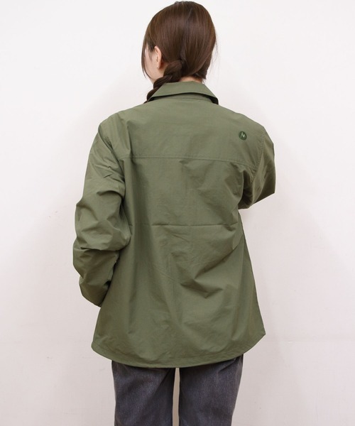 MARMOT（マーモット）の「Marmot/マーモット　パーテックスマウンテンコーチジャケット　PERTEX Mt Coach Jacket（ナイロンジャケット・メンズ・ブラック/カーキ・L/M）」の6枚目の写真