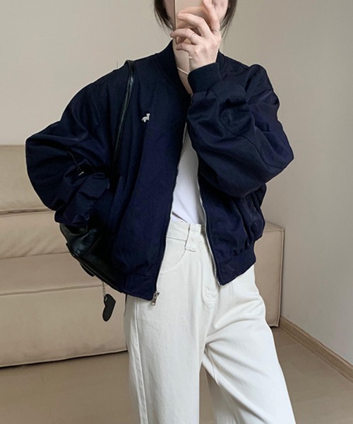 SallyLunn(サリーラン)の「ボリュームスリーブジャケット(その他アウター・レディース・ブラック/アイボリー・LARGE/MEDIUM)」の6枚目の写真