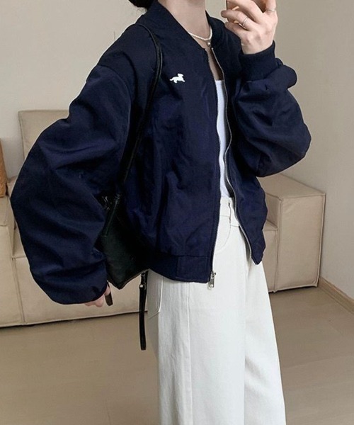 SallyLunn(サリーラン)の「ボリュームスリーブジャケット(その他アウター・レディース・ブラック/アイボリー・LARGE/MEDIUM)」の7枚目の写真