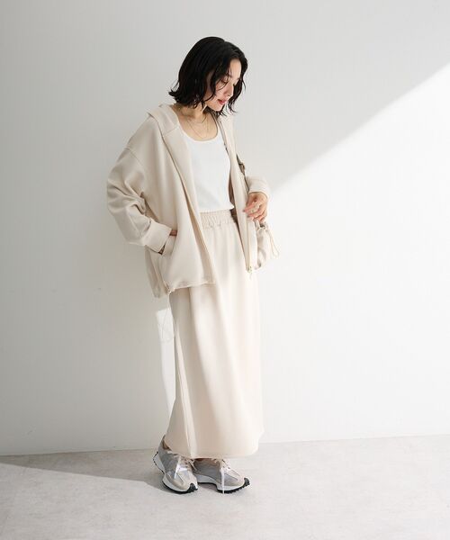Green Parks(グリーンパークス)の「機能付テレコリブタンクトップ(タンクトップ・レディース・ホワイト系その他2/グレー/オフホワイト/ブラック・FREE)」の7枚目の写真