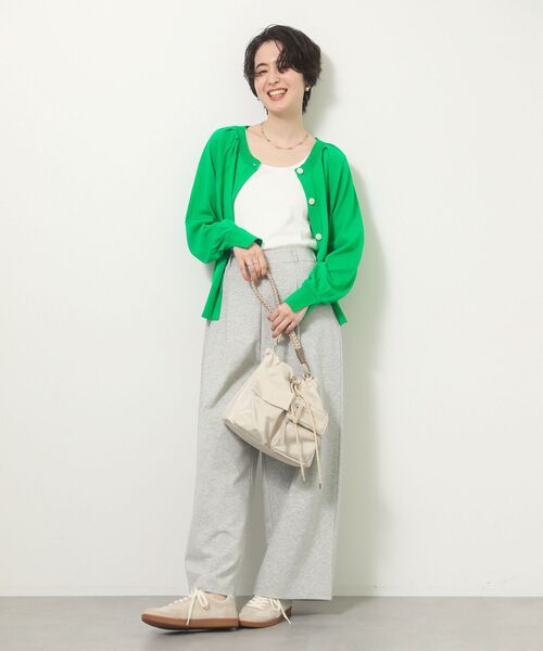 Green Parks(グリーンパークス)の「機能付テレコリブタンクトップ(タンクトップ・レディース・ホワイト系その他2/グレー/オフホワイト/ブラック・FREE)」の19枚目の写真