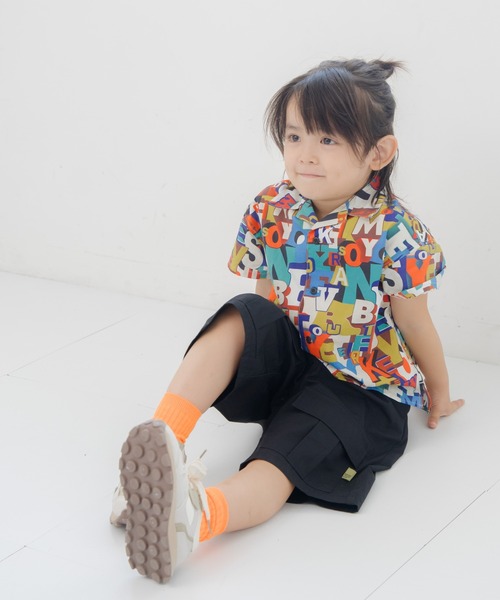 MAKE YOUR DAY（メイクユアデイ）の「無地カーゴ6分丈パンツ■80～140cm（カーゴパンツ・キッズ・ブラック/カーキ/ベージュ・80/90/100/110/120/130/140）」の12枚目の写真