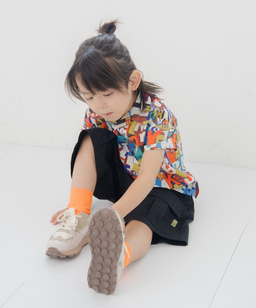 MAKE YOUR DAY（メイクユアデイ）の「無地カーゴ6分丈パンツ■80～140cm（カーゴパンツ・キッズ・ブラック/カーキ/ベージュ・80/90/100/110/120/130/140）」の13枚目の写真